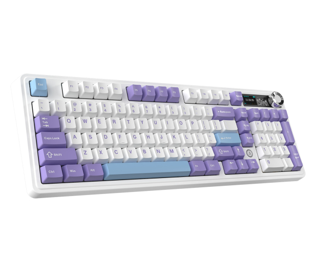 Ajazz AK980 V2 Gift Switch V2 Purple White Blue z ekranem - 1536373 - zdjęcie 5